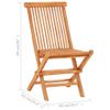 vidaXL-Set-da-Bistrot-3-pz-con-Cuscini-Verdi-in-Legno-Massello-di-Teak