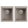 Elleci-Lavello-Incasso-Quadra-200-Granitek-Grigio-Tortora-LGQ20043