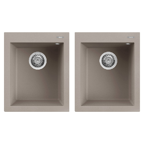 Elleci-Lavello-Incasso-Quadra-200-Granitek-Grigio-Tortora-LGQ20043