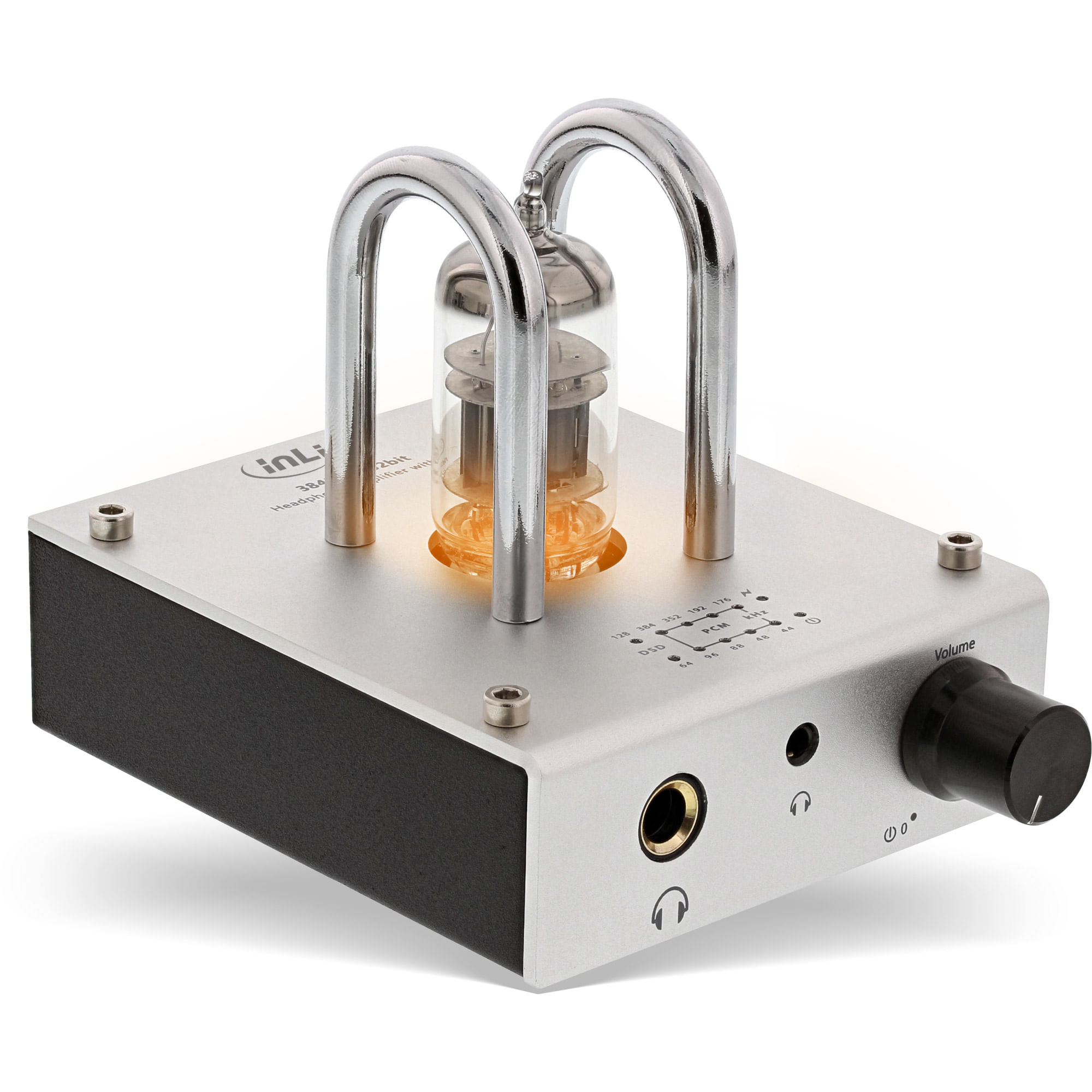 InLine AmpUSB - Amplificatore valvolare per cuffie Hi-Res AUDIO HiFi DSD - 384kHz-32-bit