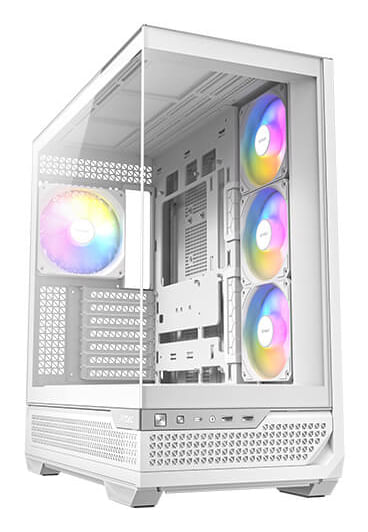 Antec C7 ARGB Midi Tower Bianco (Antec C7 ARGB Mid Tower Tempered Glass PC Gaming Case - White 3x 120mm & 1x 140mm ARGB