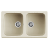 Elleci-Lavello-Incasso-2-vasche-86x50-Master-450-Granitek-Bianco-Antico-LGM45062