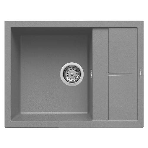 Elleci-Lavello-Incasso-1-vasca-65x50-Unico-125-Granitek-Grigio-Titanium-LMU12573