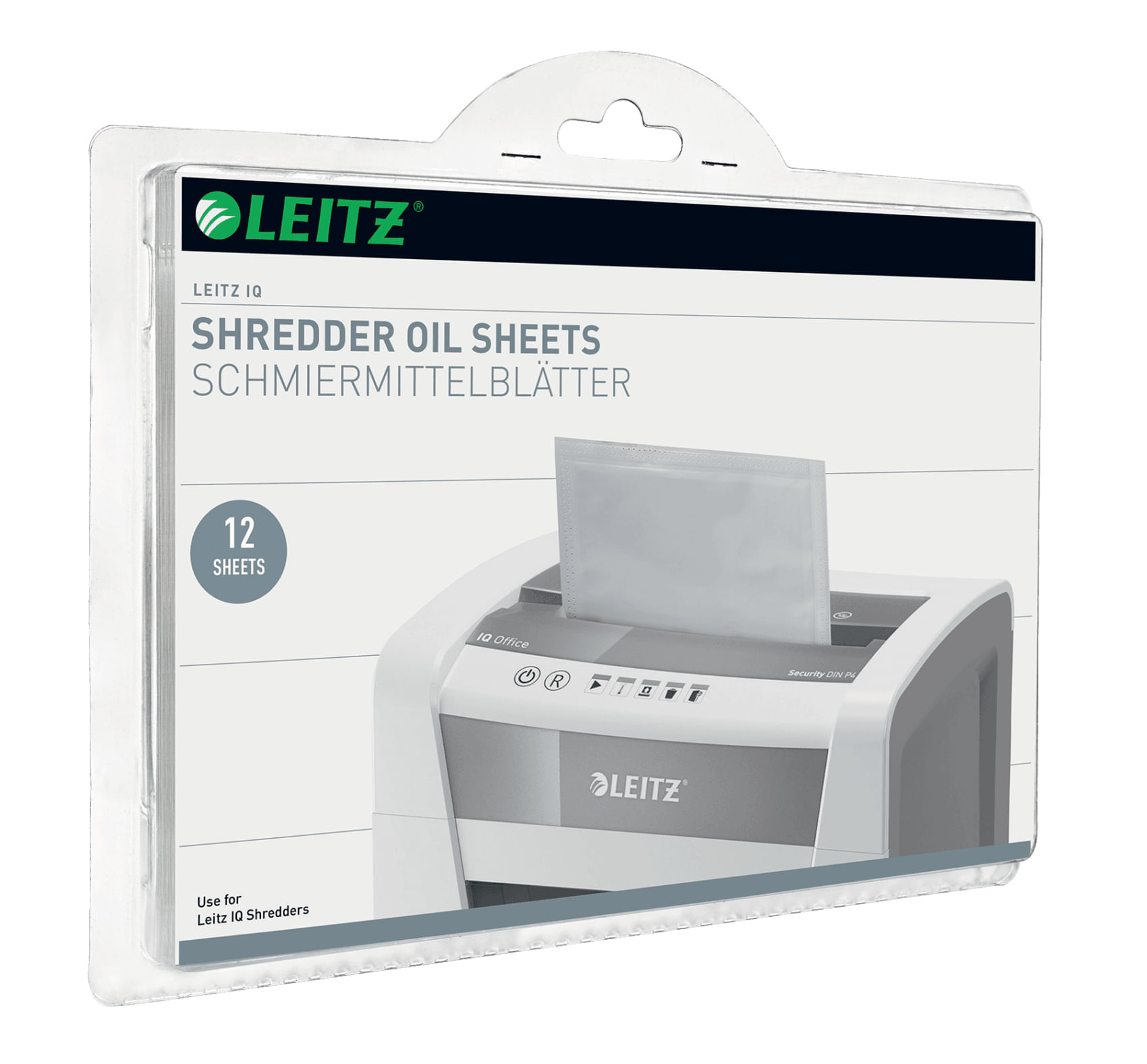 LEITZ SCATOLA 12 FOGLI LUBRIFICATI PER DISTRUGGIDOCUMENTI Leitz IQ