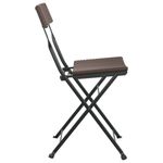 Sedie-Pieghevoli-da-Bistro-6-pz-Marroni-Polyrattan-e-Acciaio