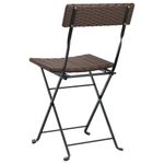 Sedie-Pieghevoli-da-Bistro-6-pz-Marroni-Polyrattan-e-Acciaio