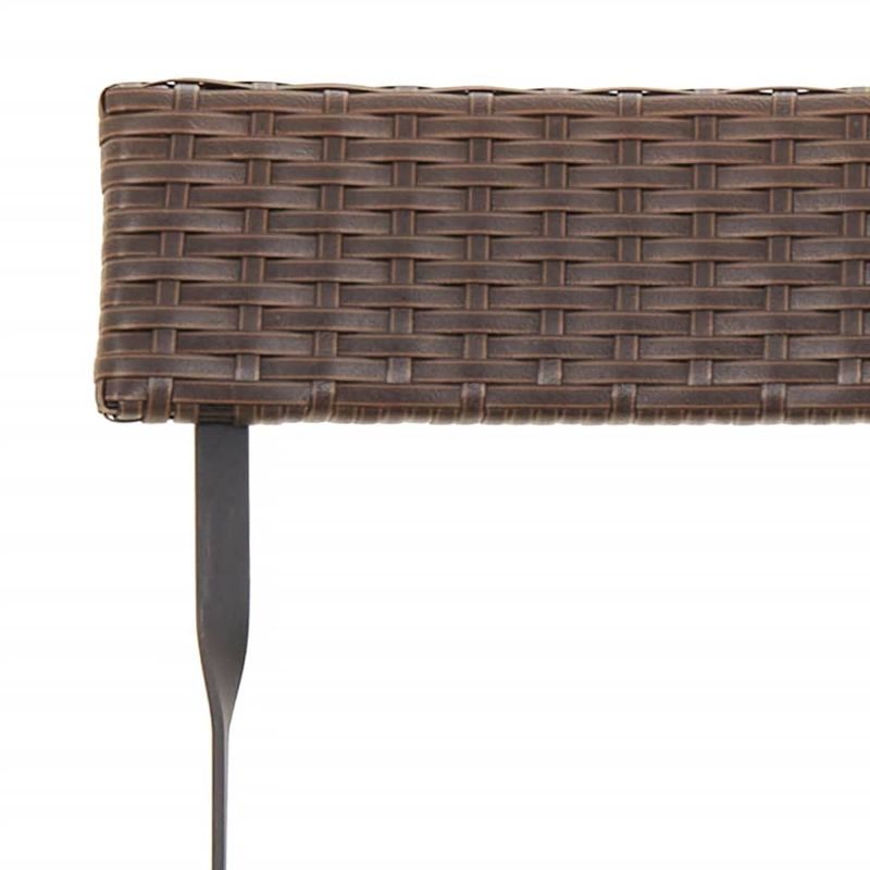 Sedie-Pieghevoli-da-Bistro-6-pz-Marroni-Polyrattan-e-Acciaio