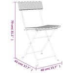Sedie-Pieghevoli-da-Bistro-6-pz-Marroni-Polyrattan-e-Acciaio