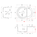 Elleci-Lavello-Tondo-da-incasso-Easy-Round-600-Granitek-Grigio-Cemento-LGYR6048
