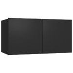 vidaXL-Set-Mobile-TV-5-pz-Nero-in-Truciolato
