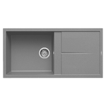 Elleci Lavello Incasso 1 vasca 100x50 Unico 480 Granitek Grigio Titanium LMU48073