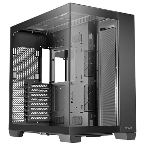 Antec C8 Full Tower Nero (Antec C8 Gaming Case w/ Glass Side & Front, E-ATX, Dual Chamber, Mesh Panels, USB-C, Black)