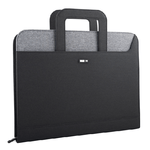 Cartella-portablocco-c-manici-nero-grigio-dim.-28.5x36cm-City-Time