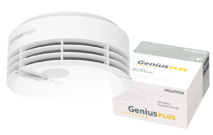 Rilevatore-di-fumo-Hekatron-incluso-tampone-adesivo-Genius-Plus