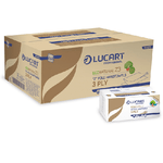 LUCART Pacco da 198 asciugamani piegati a Z EcoNatural Lucart Plastic Free