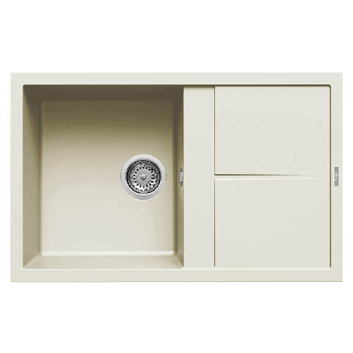 Elleci-Lavello-Incasso-1-vasca-79x50-Unico-300-Granitek-Bianco-Antico-LGU30062