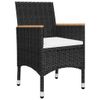 Set-da-Bistrot-per-Giardino-5pz-Polyrattan-Vetro-Temperato-Nero