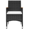 Set-da-Bistrot-per-Giardino-5pz-Polyrattan-Vetro-Temperato-Nero