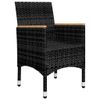 Set-da-Bistrot-per-Giardino-5pz-Polyrattan-Vetro-Temperato-Nero