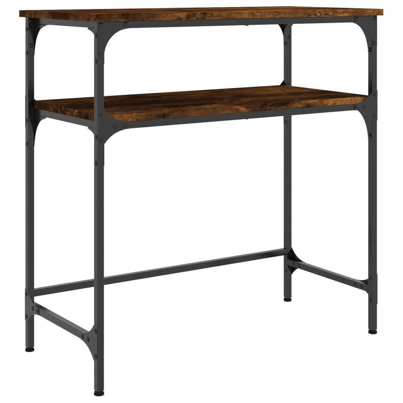 vidaXL-Tavolino-Consolle-Rovere-Fumo-75x355x75cm-in-Legno-Multistrato