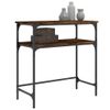 vidaXL-Tavolino-Consolle-Rovere-Fumo-75x355x75cm-in-Legno-Multistrato
