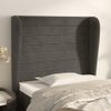 Testiera-ad-Orecchio-GrigioScuro-103x23x118-128cm-in-Velluto