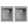 Elleci-Lavello-Incasso-Quadra-200-Keratek-Grigio-Light-Grey-LKQ20097