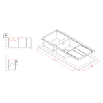 Elleci-Lavello-Incasso-2-vasche-116x51-Best-500-Keratek-Bianco-White-Assoluto-LKB50096