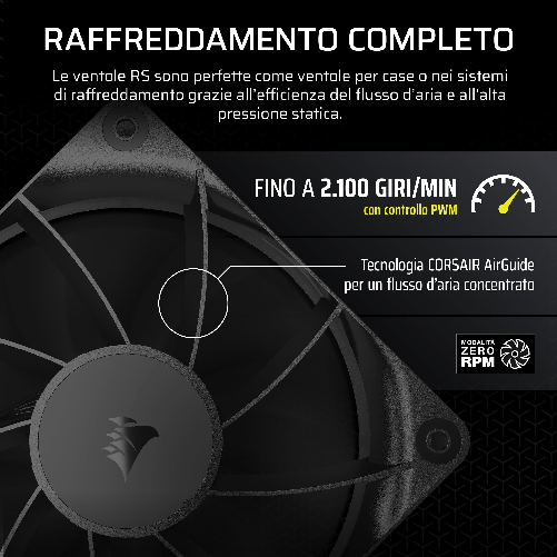 Ventole-CORSAIR-RS120-120-mm-PWM---Confezione-Tripla