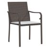 vidaXL-Sedie-da-Giardino-con-Cuscini-6pz-Marroni-56x59x84cm-Polyrattan