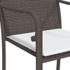 vidaXL-Sedie-da-Giardino-con-Cuscini-6pz-Marroni-56x59x84cm-Polyrattan
