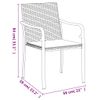 vidaXL-Sedie-da-Giardino-con-Cuscini-6pz-Marroni-56x59x84cm-Polyrattan