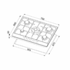 Elleci-Piani-cottura-da-incasso-Style-75-5-fuochi-Granitek-48-Grigio-Cemento-PGSS75348CB