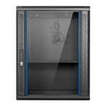 Aiten-Data-AI6615-Pensile-15U-profonditA A -600---Porta-in-vetro---Blocco-di-sicurezza---Include-vassoio-fisso-e-ventola-d