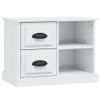 vidaXL-Comodino-Bianco-Lucido-60x355x45-cm