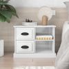 vidaXL-Comodino-Bianco-Lucido-60x355x45-cm