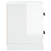 vidaXL-Comodino-Bianco-Lucido-60x355x45-cm
