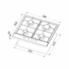 Elleci-Piani-cottura-da-incasso-Style-60-4-fuochi-Granitek-51-Avena-PGSS60251WB
