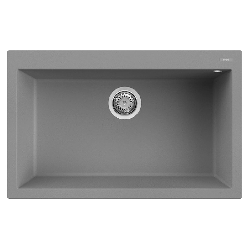 Elleci-Lavello-Incasso-1-vasca-79x50-Quadra-130-Granitek-Grigio-Titanium-LMQ13073