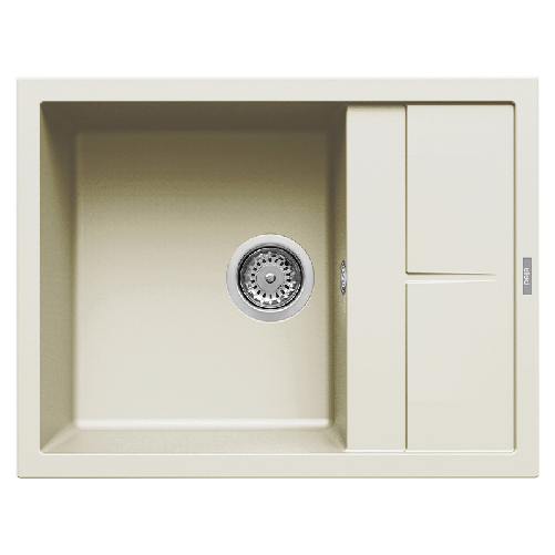 Elleci-Lavello-Incasso-1-vasca-65x50-Unico-125-Granitek-Bianco-Antico-LGU12562