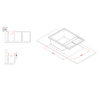 Elleci-Lavello-Incasso-1-vasca-65x50-Unico-125-Granitek-Bianco-Antico-LGU12562