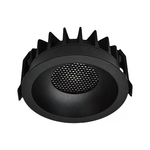 Faretto LED da Incasso 24W Chip LED COB Bridgelux a Nido d'Ape Colore Nero CRI>90 CCT 3in1 3000K-6400K