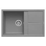 Elleci Lavello Incasso 1 vasca 79x50 Unico 300 Granitek Grigio Titanium LMU30073