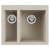 Elleci-Lavello-Incasso-2-vasche-59x50-Quadra-150-Keratek-Champagne-LKQ15095