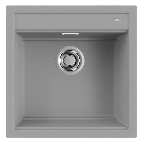 Elleci-Lavello-Incasso-1-vasca-51x51-Best-104-Keratek-Grigio-Light-Grey-LKB10497