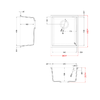 Elleci-Lavello-Incasso-1-vasca-38x44-Quadra-100-Sottotop-Granitek-Grigio-Cemento-LGQ10048BSO