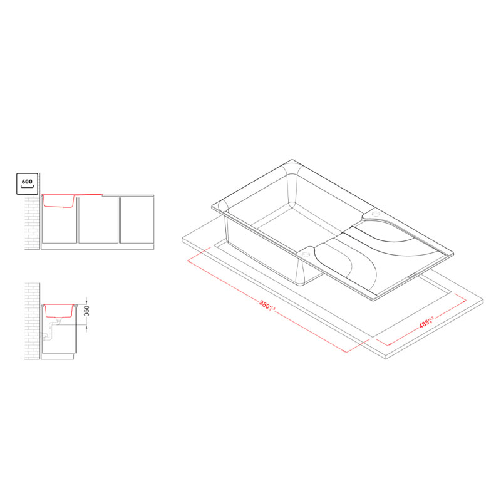 Elleci-Lavello-Incasso-1-vasca-100x50-Ego-480-Granitek-Bianco-Antico-LGE48062