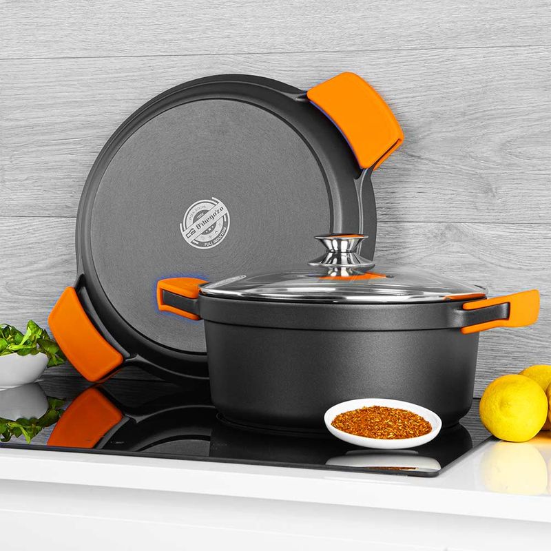 Orbegozo-PDA-Padella-per-Paella-in-Alluminio-Pressofuso---VersatilitA A -e-Sicurezza-in-Cucina---Manici-in-Silicone---Anti