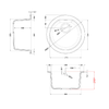 Elleci-Lavello-Tondo-da-incasso-Fox-ROUND-Granitek-Bianco-Antico-LGFROU62