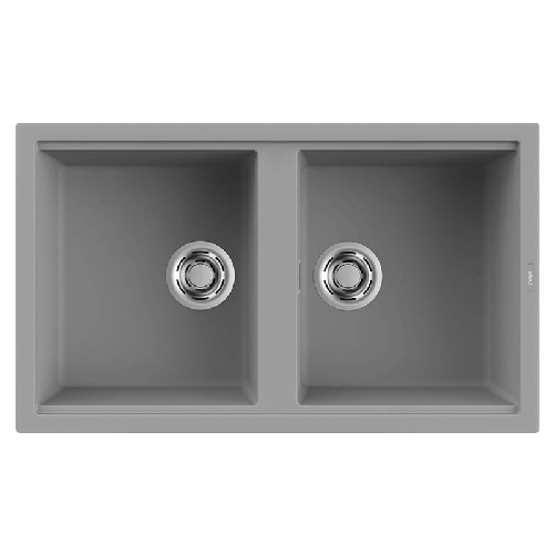 Elleci-Lavello-Incasso-2-vasche-86x51-Best-450-Keratek-Grigio-Light-Grey-LKB45097